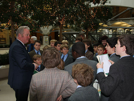 Lockers Park School Choir singing at Christmas at Portcullis House, Westminster Lockers Park School Choir singing at Christmas at Portcullis House, Westminster