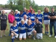 Mike with Camelot girls and La Toya Mason and Kevin Barrett at the annual Hertfordshire Girls Sevens rugby tournament