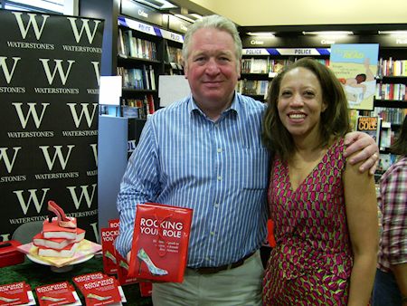 Mike Penning and Jenny Garrett at the Waterstones launch of her book 'Rocking Your Role'