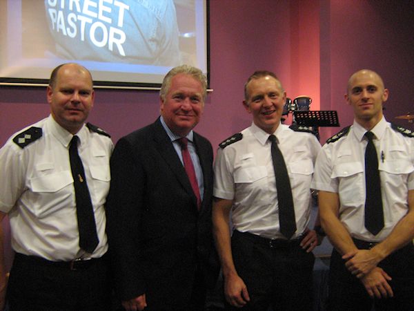 Mike at the launch of Street Pastors in Hemel Hempstead