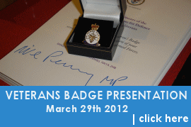 Click here for photos of Veterans Badge Presentation